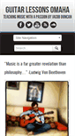 Mobile Screenshot of guitarlessonsomaha.com