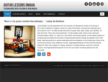 Tablet Screenshot of guitarlessonsomaha.com